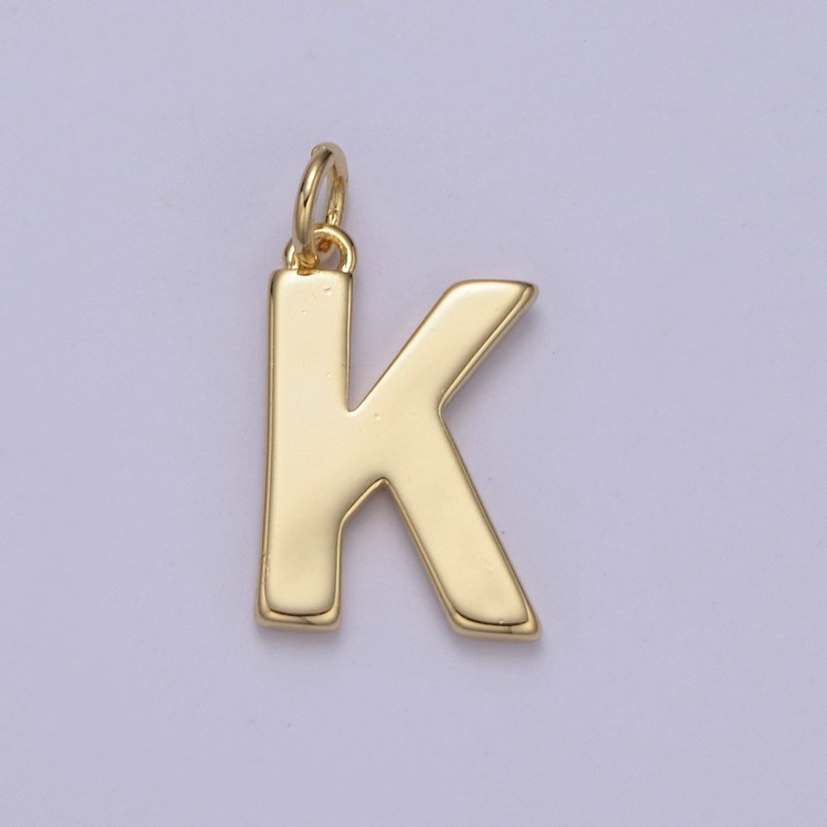 14k Gold Filled Minimalist Font Initial Letters Pendant Charm Wholesale Jewelry Supply W-068~W-094 - DLUXCA