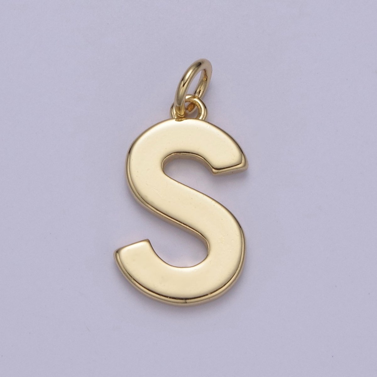 14k Gold Filled Minimalist Font Initial Letters Pendant Charm Wholesale Jewelry Supply W-068~W-094 - DLUXCA