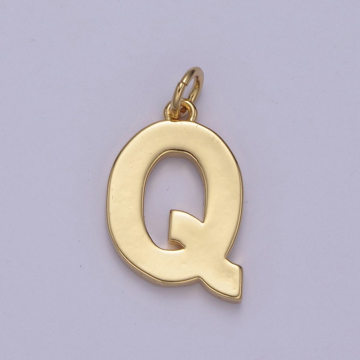 14k Gold Filled Minimalist Font Initial Letters Pendant Charm Wholesale Jewelry Supply W-068~W-094 - DLUXCA