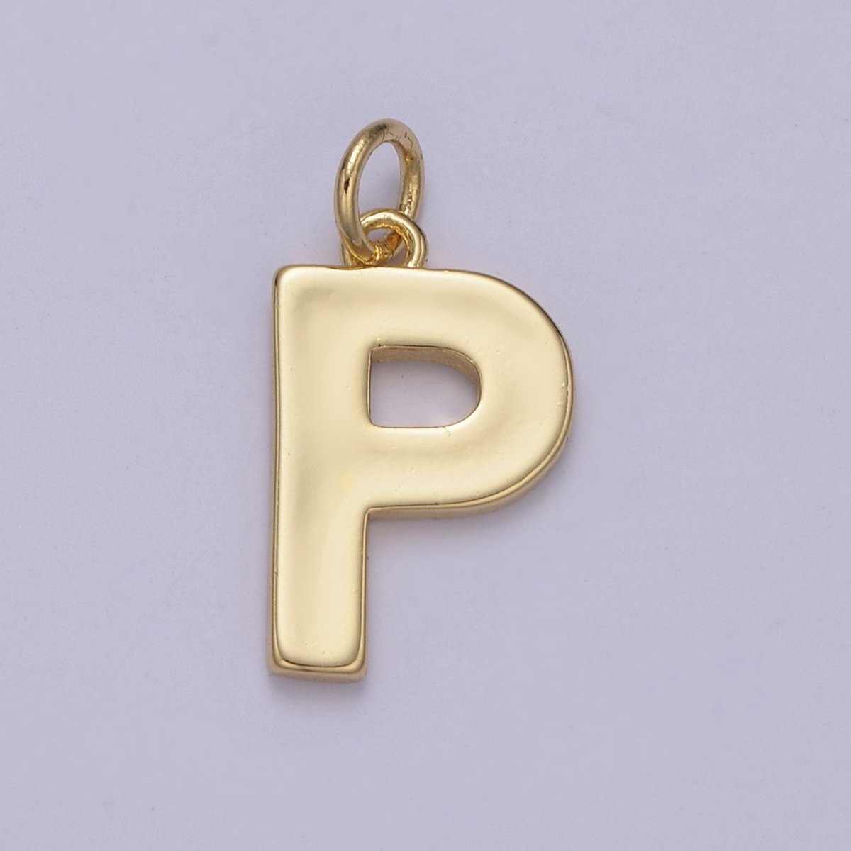 14k Gold Filled Minimalist Font Initial Letters Pendant Charm Wholesale Jewelry Supply W-068~W-094 - DLUXCA