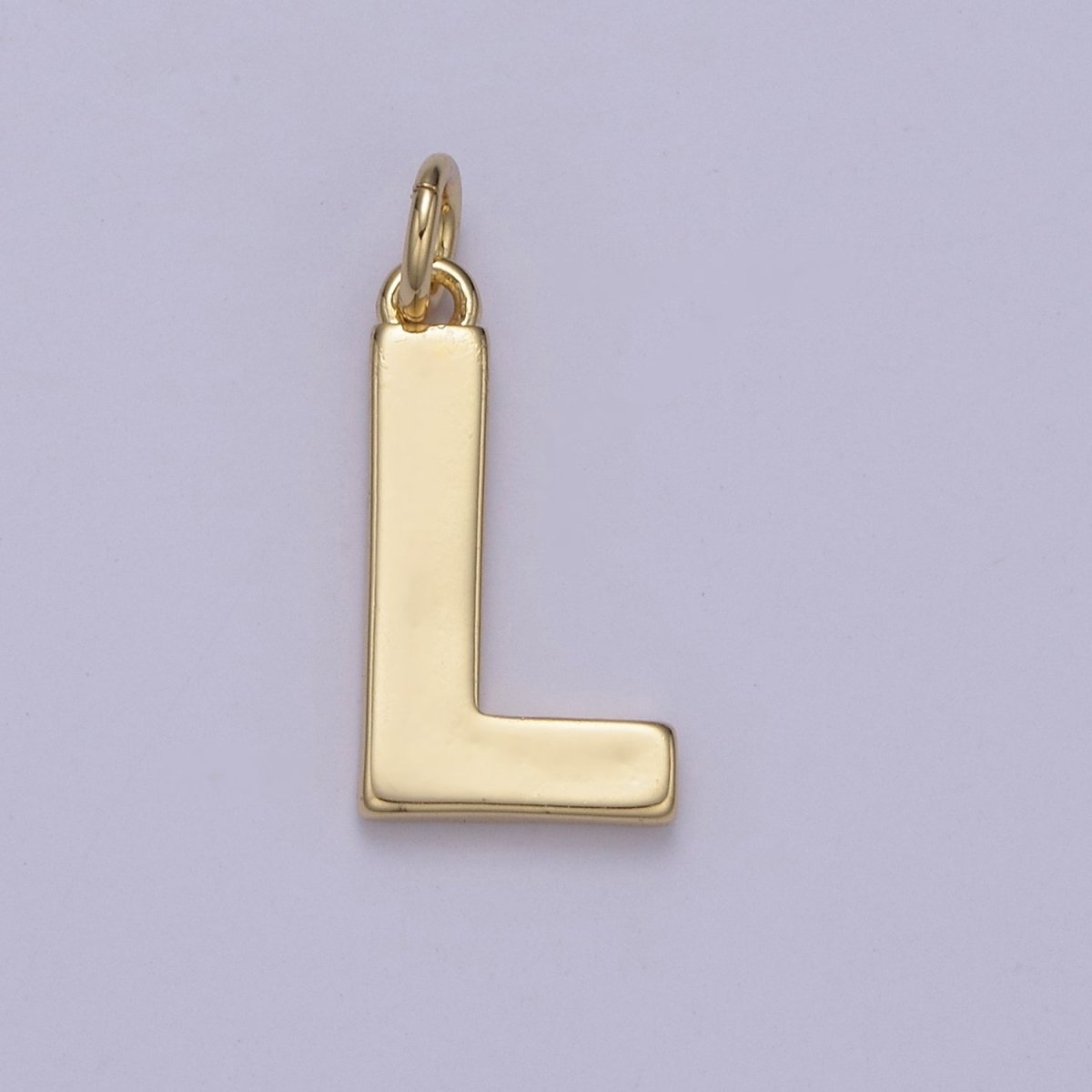 14k Gold Filled Minimalist Font Initial Letters Pendant Charm Wholesale Jewelry Supply W-068~W-094 - DLUXCA