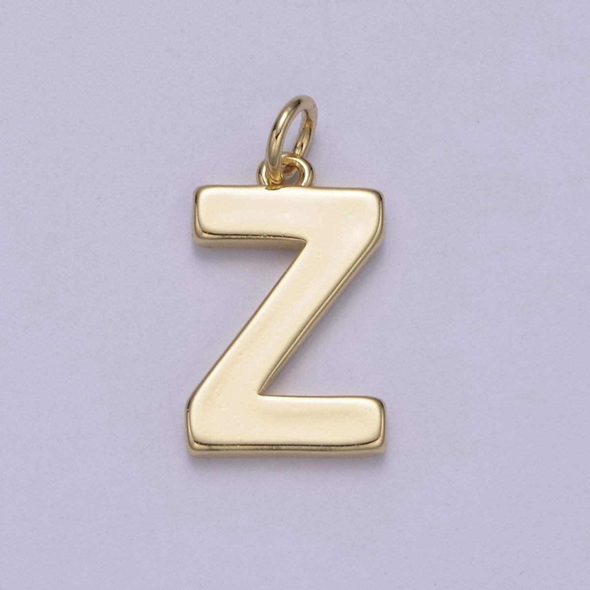 14k Gold Filled Minimalist Font Initial Letters Pendant Charm Wholesale Jewelry Supply W-068~W-094 - DLUXCA