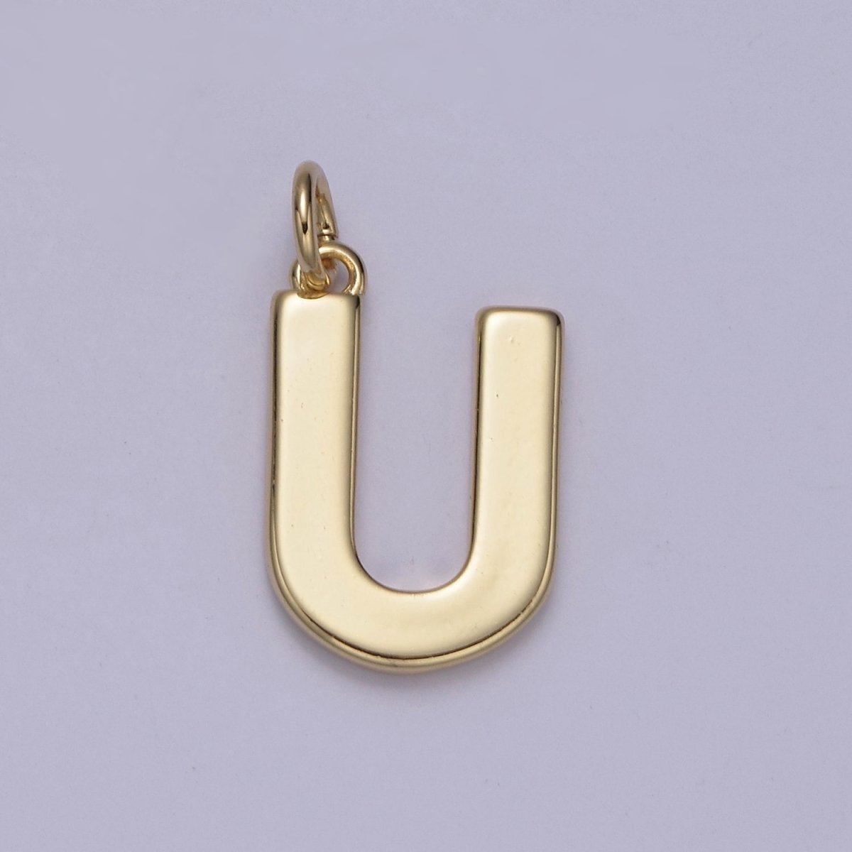 14k Gold Filled Minimalist Font Initial Letters Pendant Charm Wholesale Jewelry Supply W-068~W-094 - DLUXCA