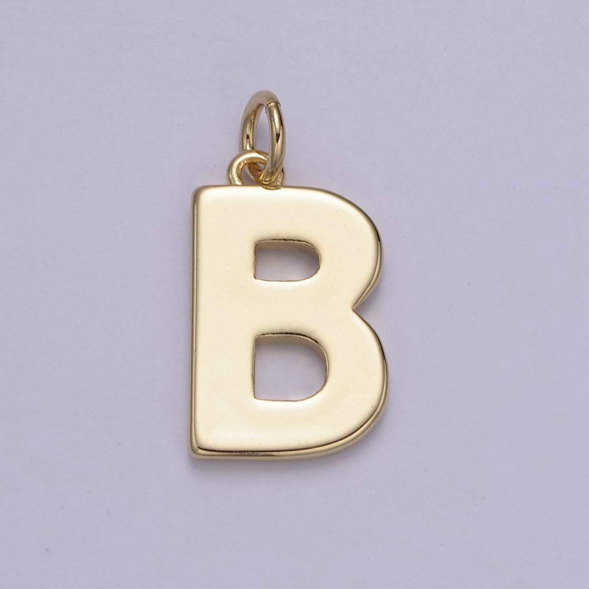 14k Gold Filled Minimalist Font Initial Letters Pendant Charm Wholesale Jewelry Supply W-068~W-094 - DLUXCA