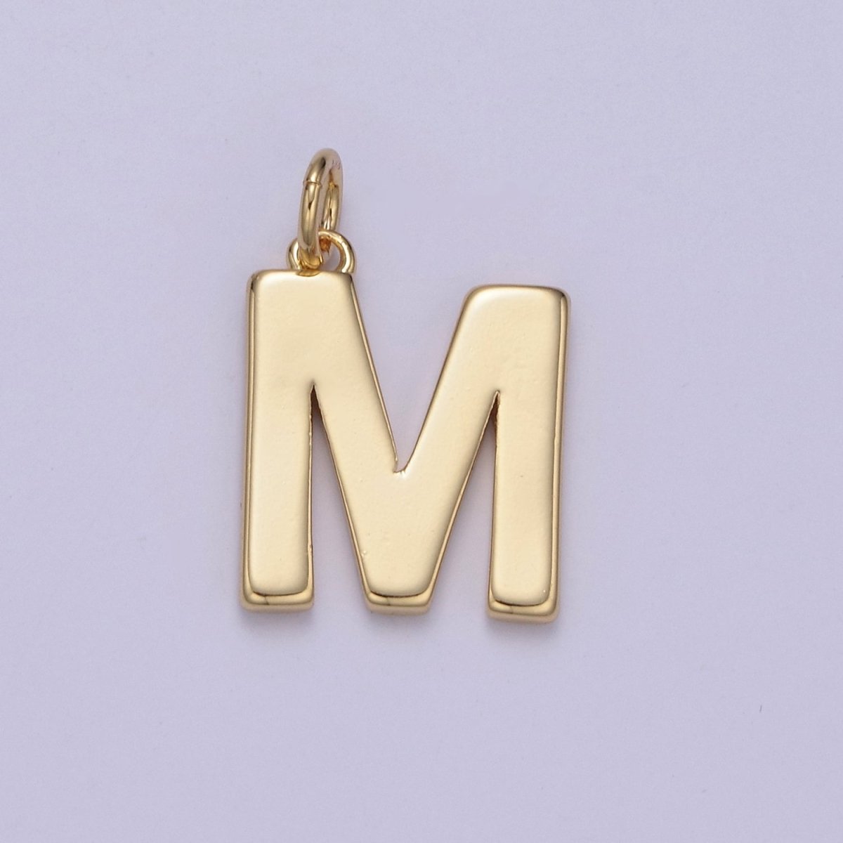 14k Gold Filled Minimalist Font Initial Letters Pendant Charm Wholesale Jewelry Supply W-068~W-094 - DLUXCA