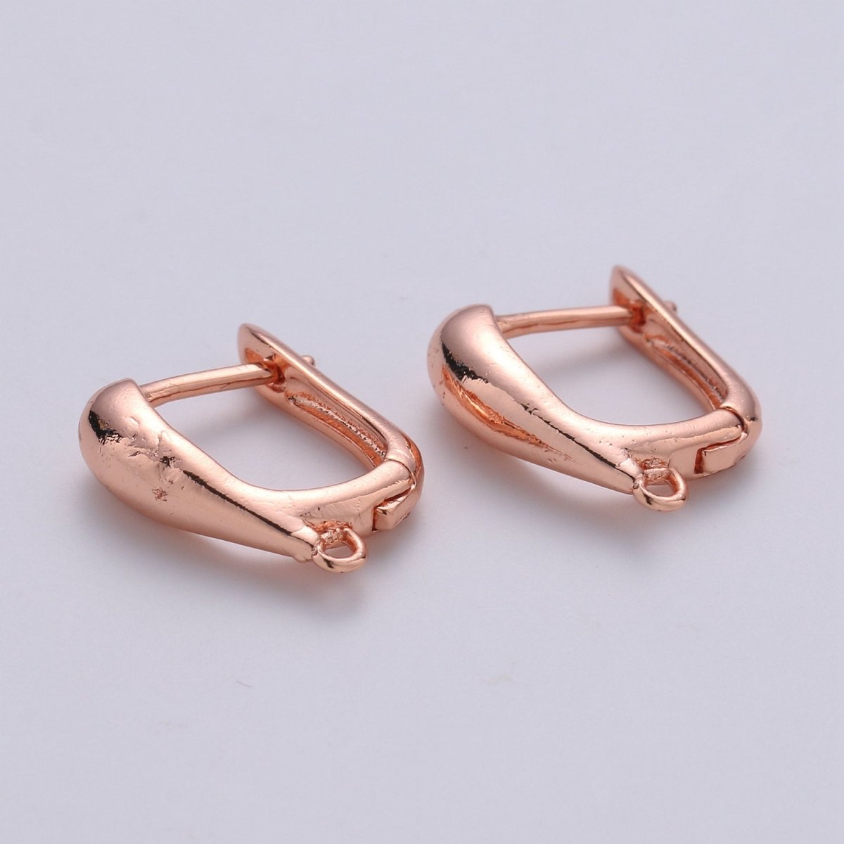 14k Gold Filled one touch w/ open link Lever back earring making, 11x17 mm, Nickel free Lead Free for Earring Charm Making Findings K-684 - K-686 - DLUXCA