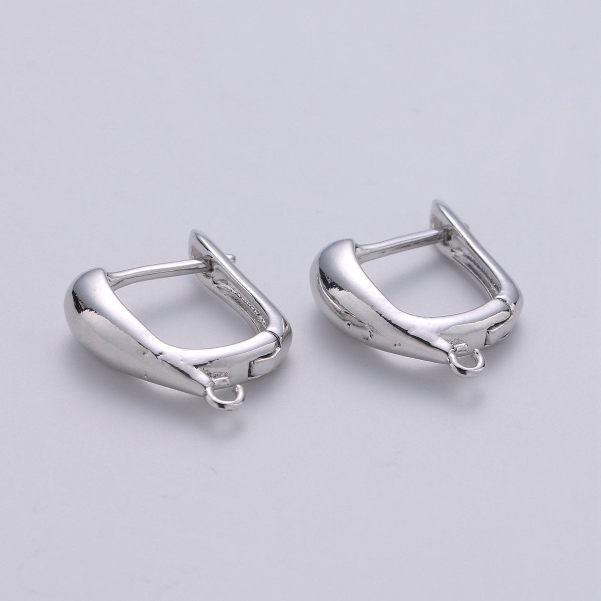 14k Gold Filled one touch w/ open link Lever back earring making, 11x17 mm, Nickel free Lead Free for Earring Charm Making Findings K-684 - K-686 - DLUXCA