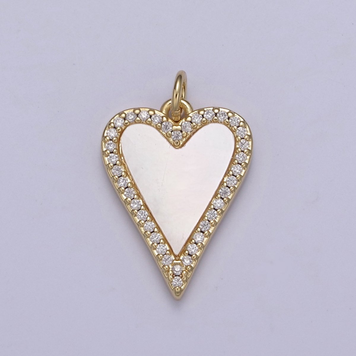 14K Gold Filled Pearl, Tiger Eye, Turquoise Abalone Shell Charm Pendant, Heart Love Charm for Necklace Bracelet Jewelry Making N-637 - N-641 - DLUXCA