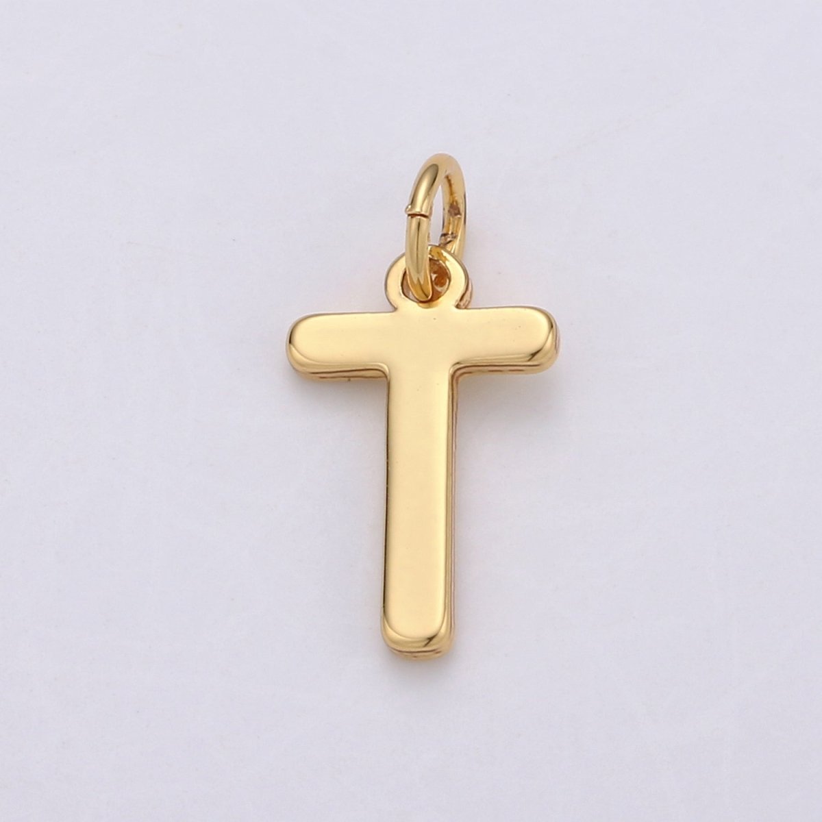 14k Gold Filled Personalized Initial Charm Initial Pendant, Letter Charm, Minimalist Alphabet Letter Charm, Monogram Charm Add On Charm A-113 to A-125 - DLUXCA