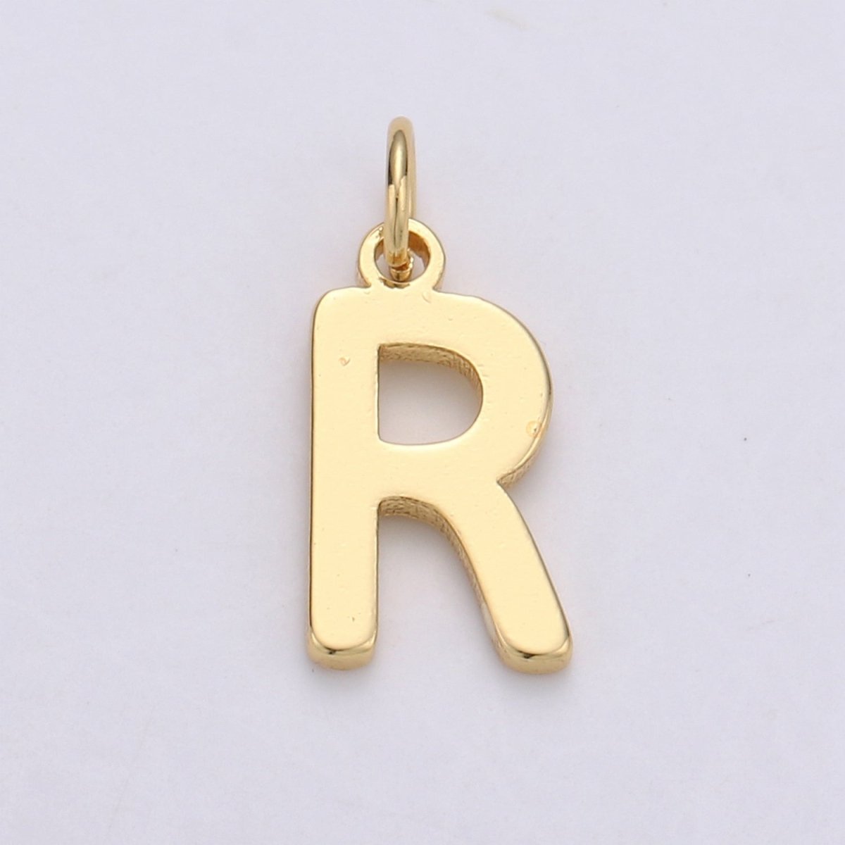 14k Gold Filled Personalized Initial Charm Initial Pendant, Letter Charm, Minimalist Alphabet Letter Charm, Monogram Charm Add On Charm A-113 to A-125 - DLUXCA