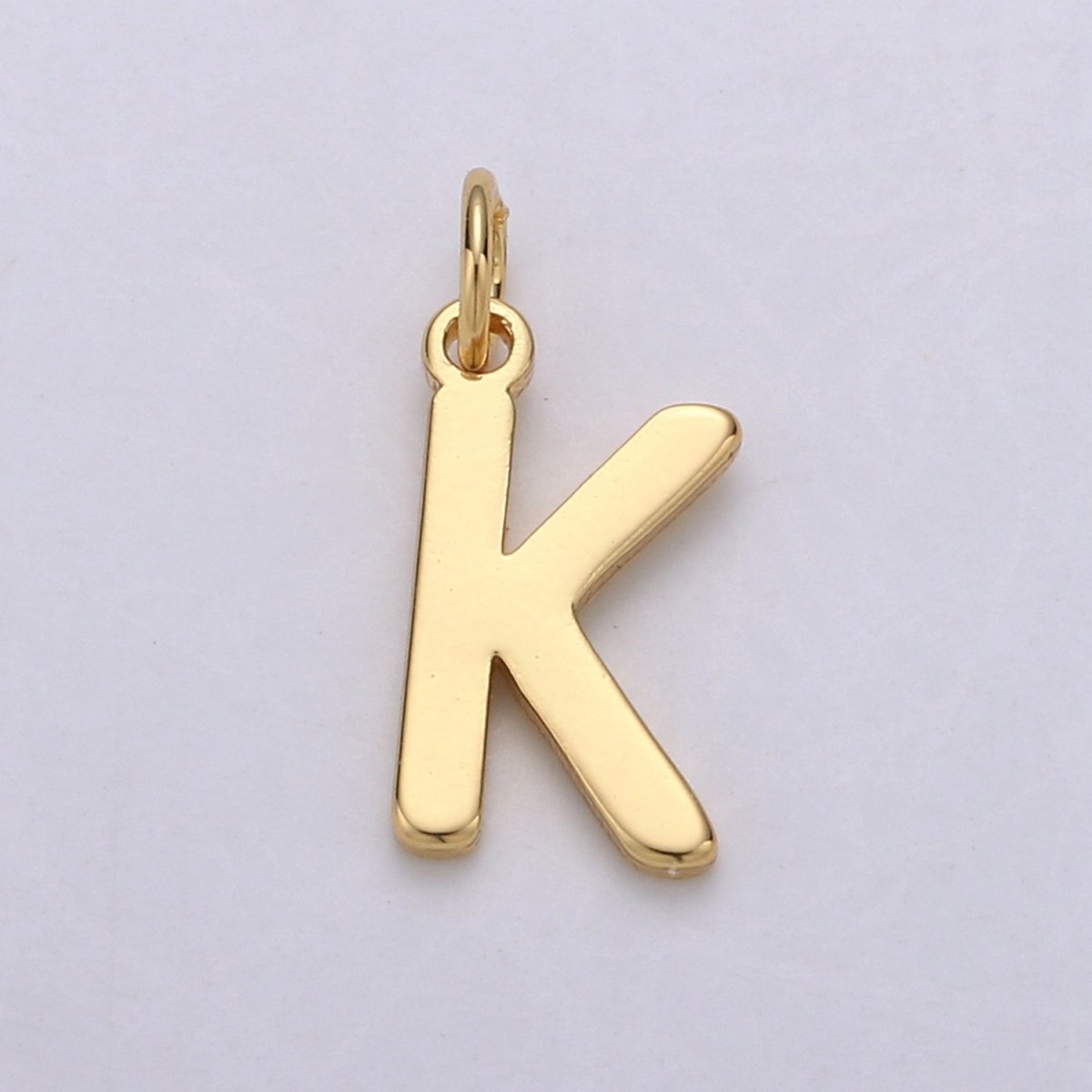 14k Gold Filled Personalized Initial Charm Initial Pendant, Letter Charm, Minimalist Alphabet Letter Charm, Monogram Charm Add On Charm A-113 to A-125 - DLUXCA