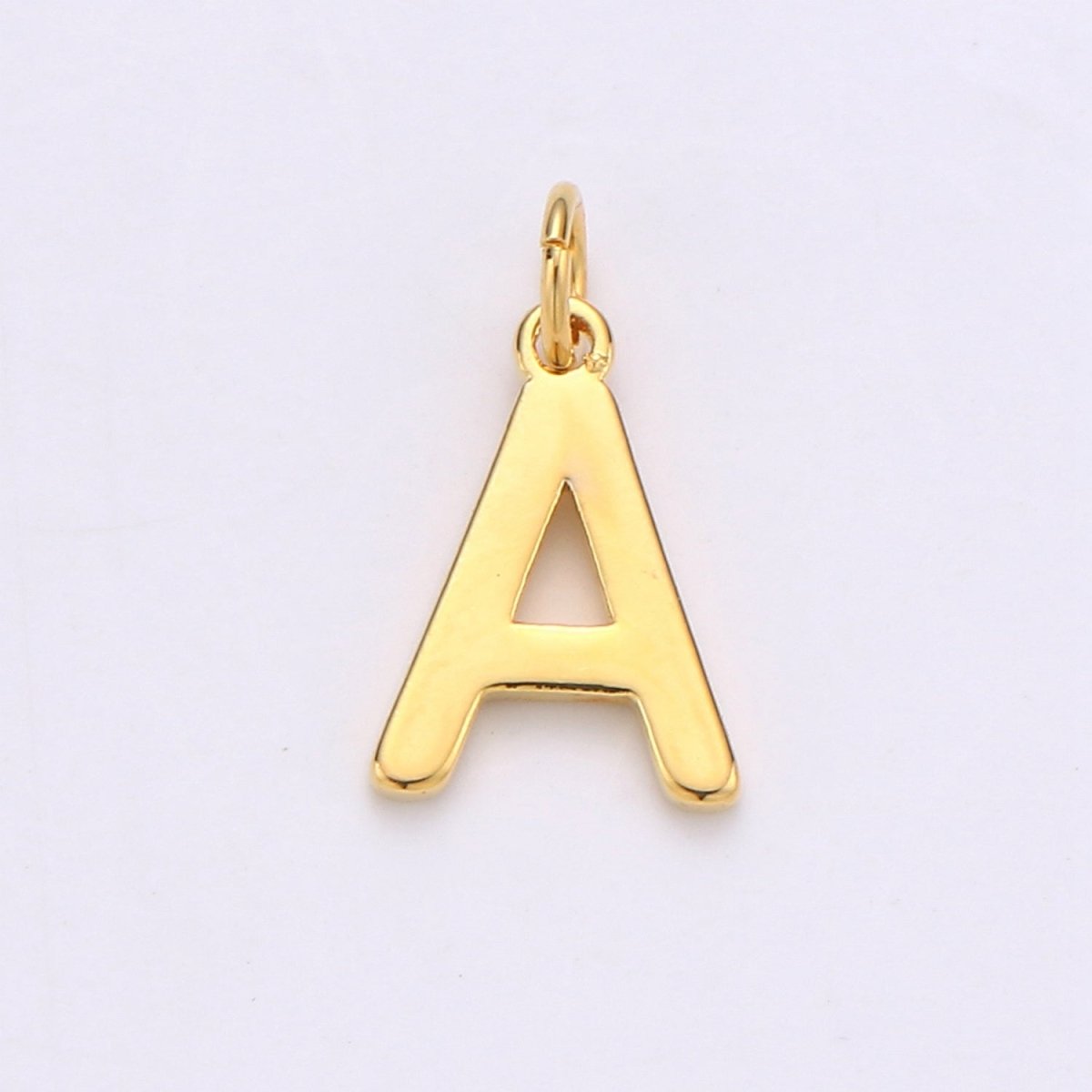 14k Gold Filled Personalized Initial Charm Initial Pendant, Letter Charm, Minimalist Alphabet Letter Charm, Monogram Charm Add On Charm A-113 to A-125 - DLUXCA