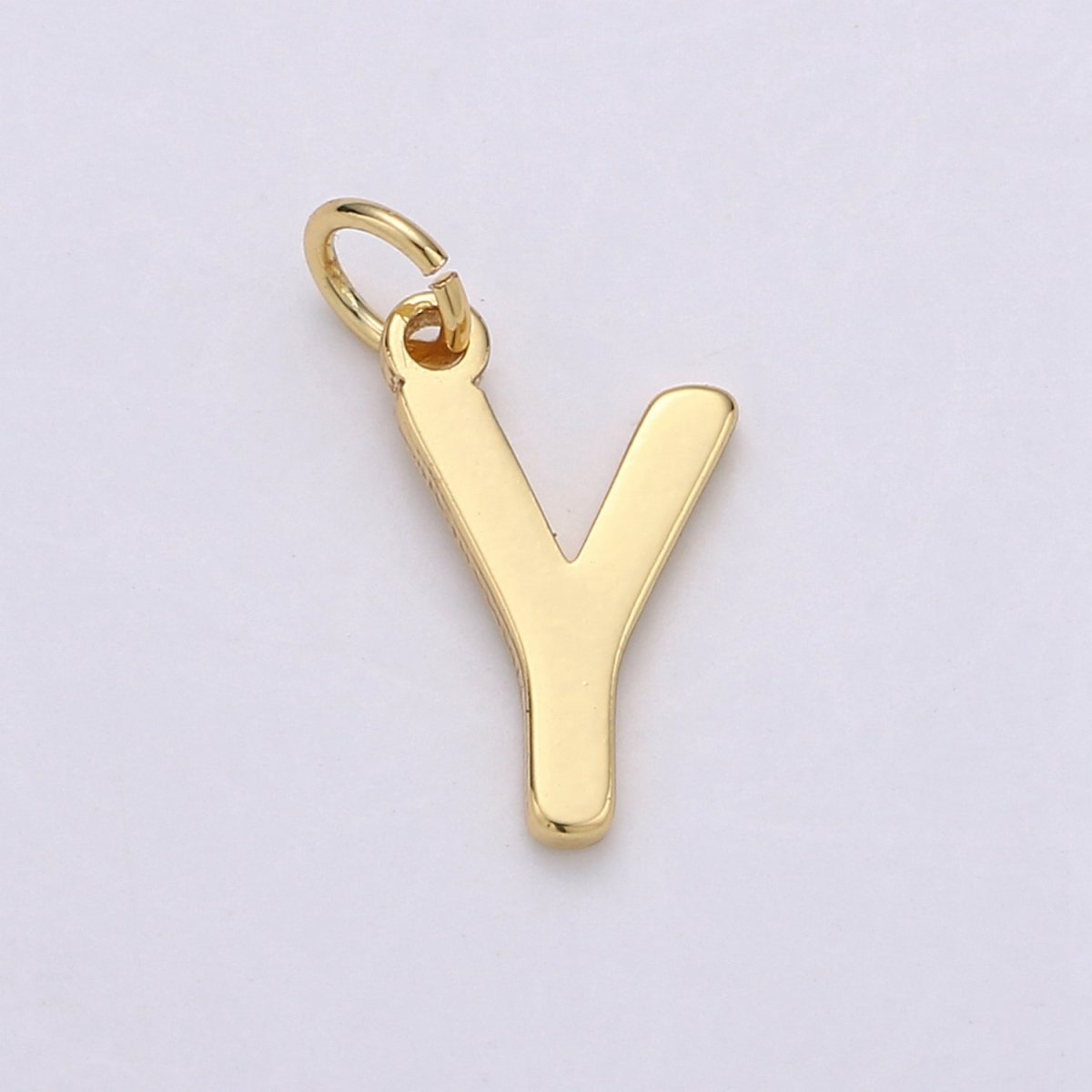 14k Gold Filled Personalized Initial Charm Initial Pendant, Letter Charm, Minimalist Alphabet Letter Charm, Monogram Charm Add On Charm A-113 to A-125 - DLUXCA