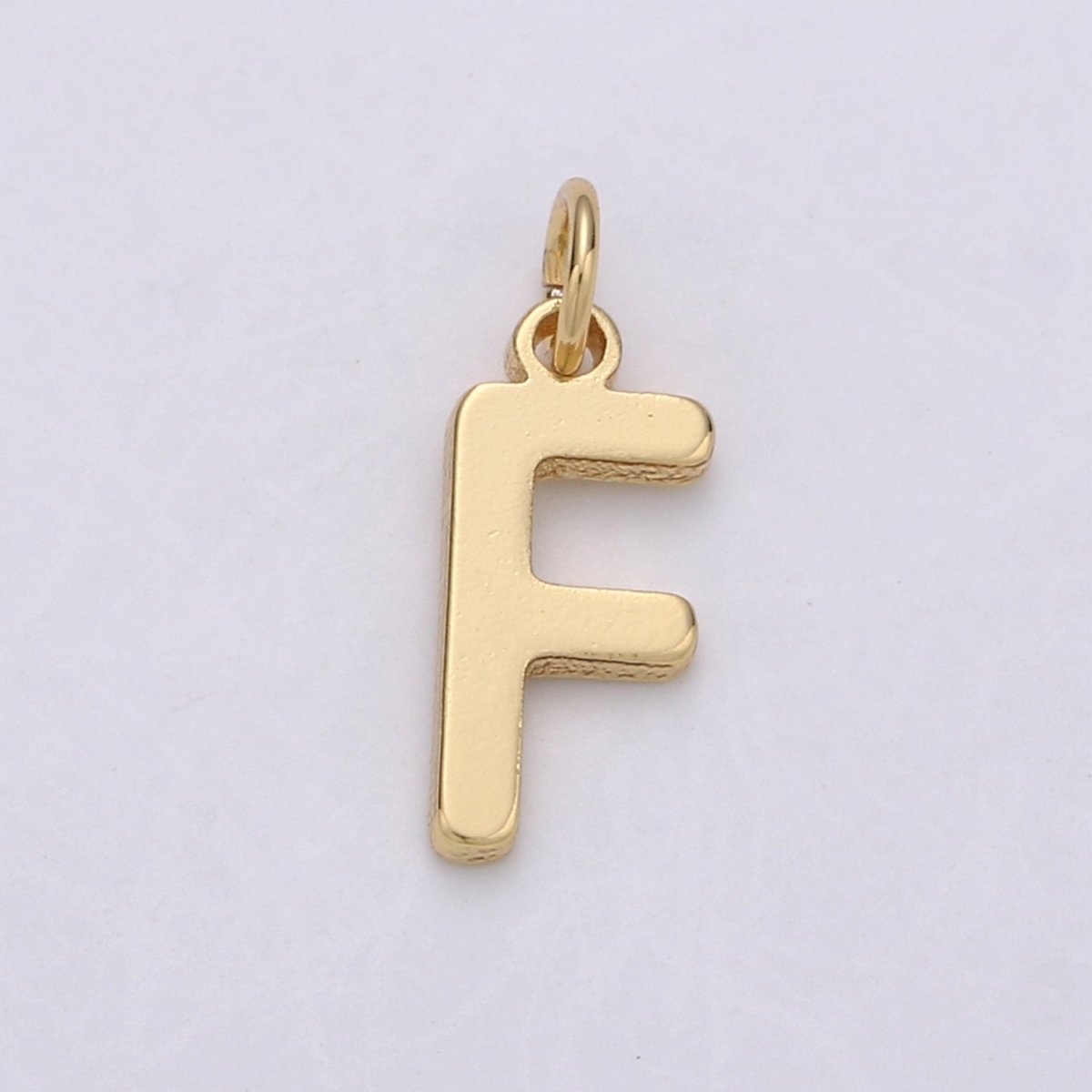 14k Gold Filled Personalized Initial Charm Initial Pendant, Letter Charm, Minimalist Alphabet Letter Charm, Monogram Charm Add On Charm A-113 to A-125 - DLUXCA