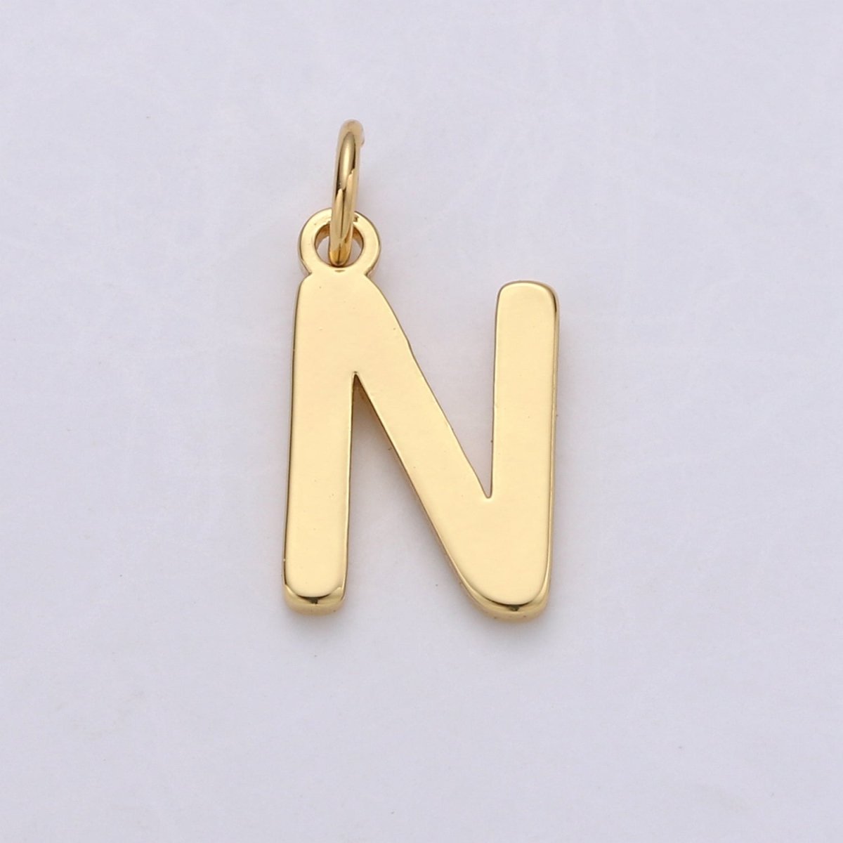 14k Gold Filled Personalized Initial Charm Initial Pendant, Letter Charm, Minimalist Alphabet Letter Charm, Monogram Charm Add On Charm A-113 to A-125 - DLUXCA