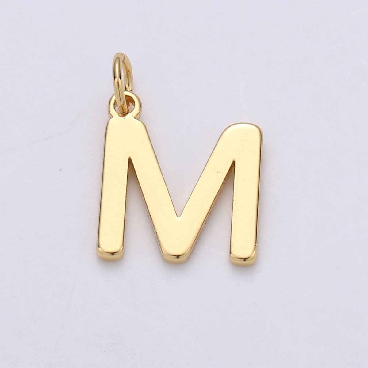 14k Gold Filled Personalized Initial Charm Initial Pendant, Letter Charm, Minimalist Alphabet Letter Charm, Monogram Charm Add On Charm A-113 to A-125 - DLUXCA