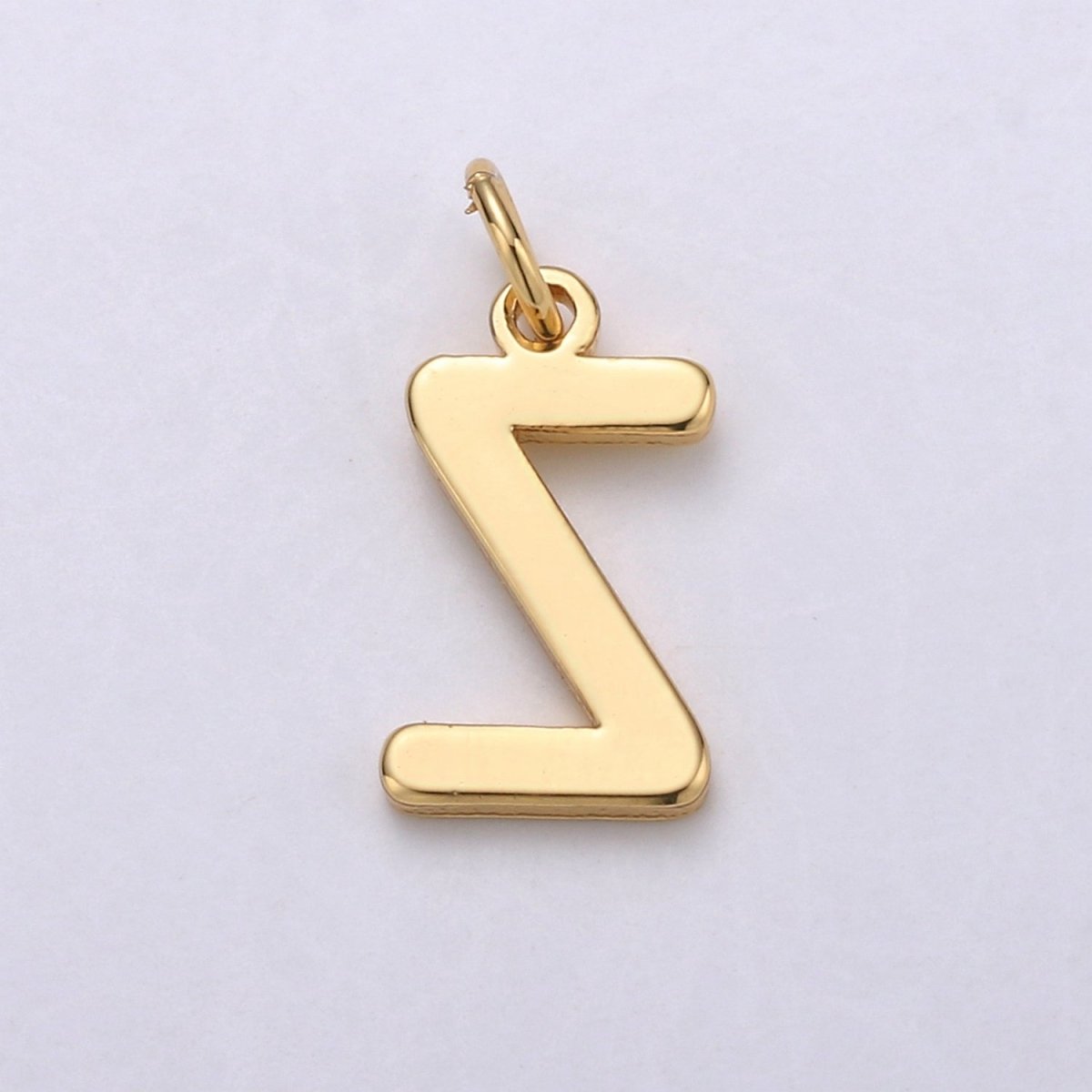 14k Gold Filled Personalized Initial Charm Initial Pendant, Letter Charm, Minimalist Alphabet Letter Charm, Monogram Charm Add On Charm A-113 to A-125 - DLUXCA