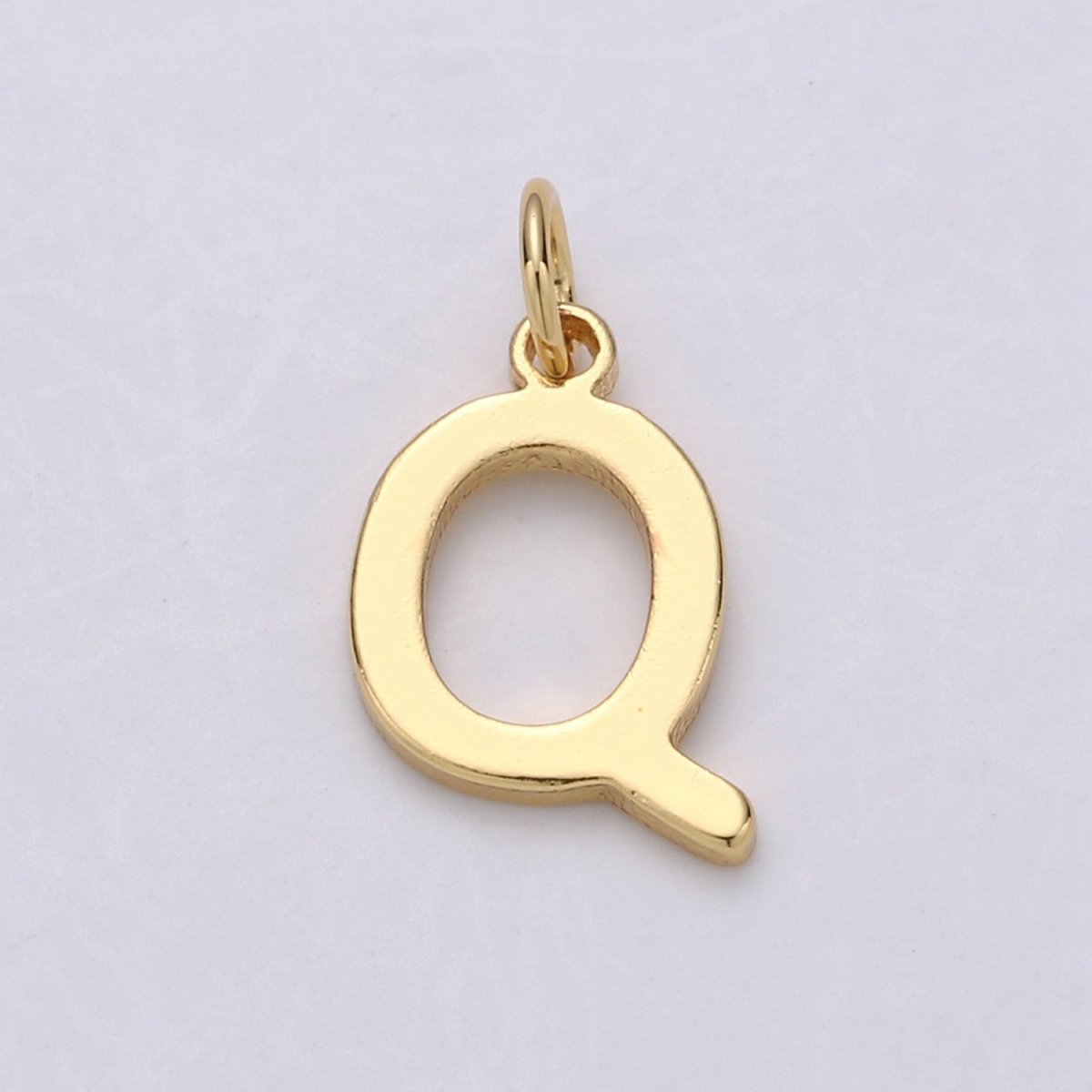 14k Gold Filled Personalized Initial Charm Initial Pendant, Letter Charm, Minimalist Alphabet Letter Charm, Monogram Charm Add On Charm A-113 to A-125 - DLUXCA
