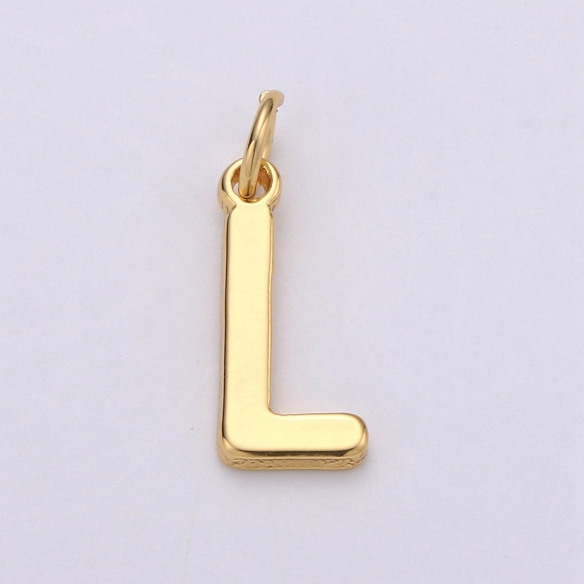 14k Gold Filled Personalized Initial Charm Initial Pendant, Letter Charm, Minimalist Alphabet Letter Charm, Monogram Charm Add On Charm A-113 to A-125 - DLUXCA