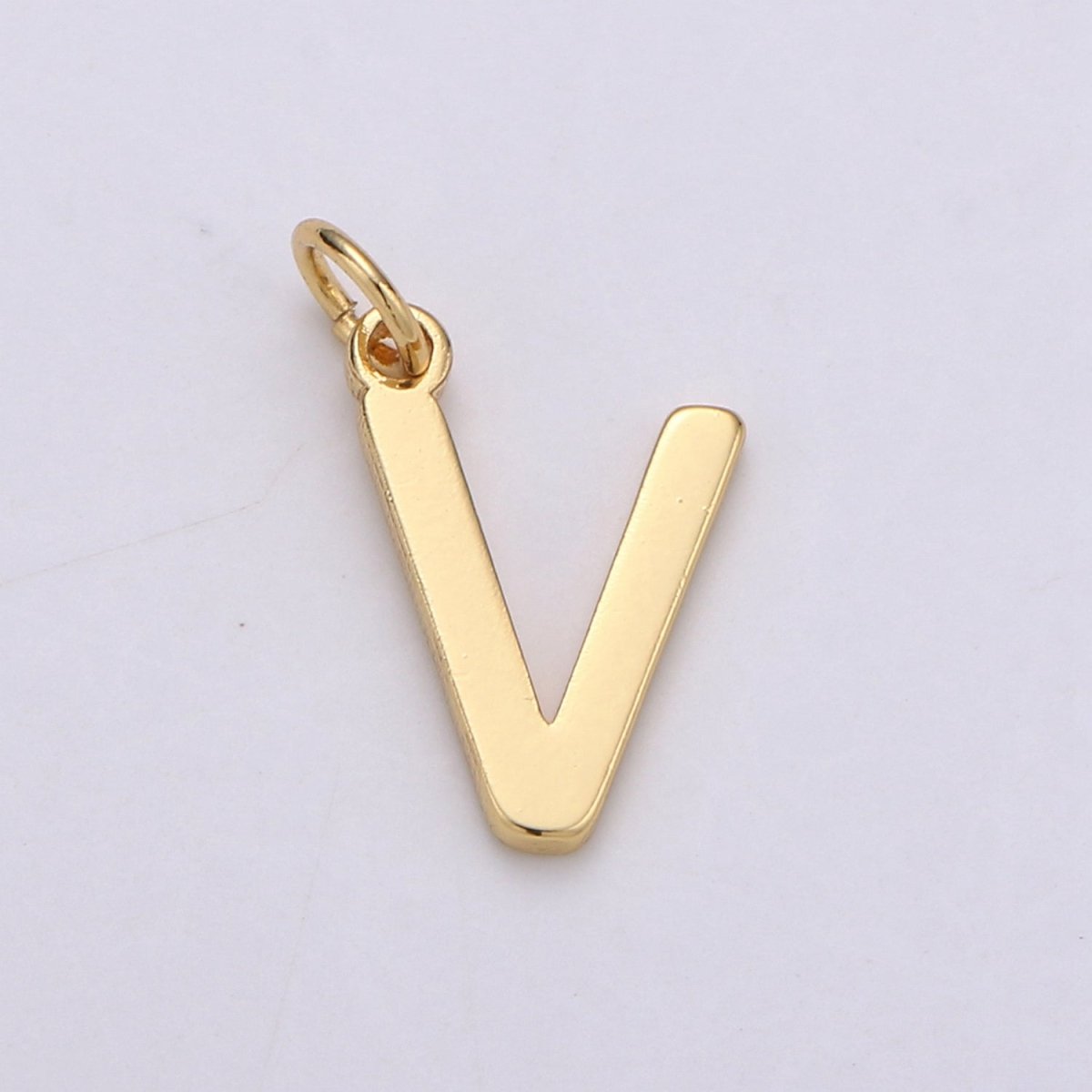 14k Gold Filled Personalized Initial Charm Initial Pendant, Letter Charm, Minimalist Alphabet Letter Charm, Monogram Charm Add On Charm A-113 to A-125 - DLUXCA