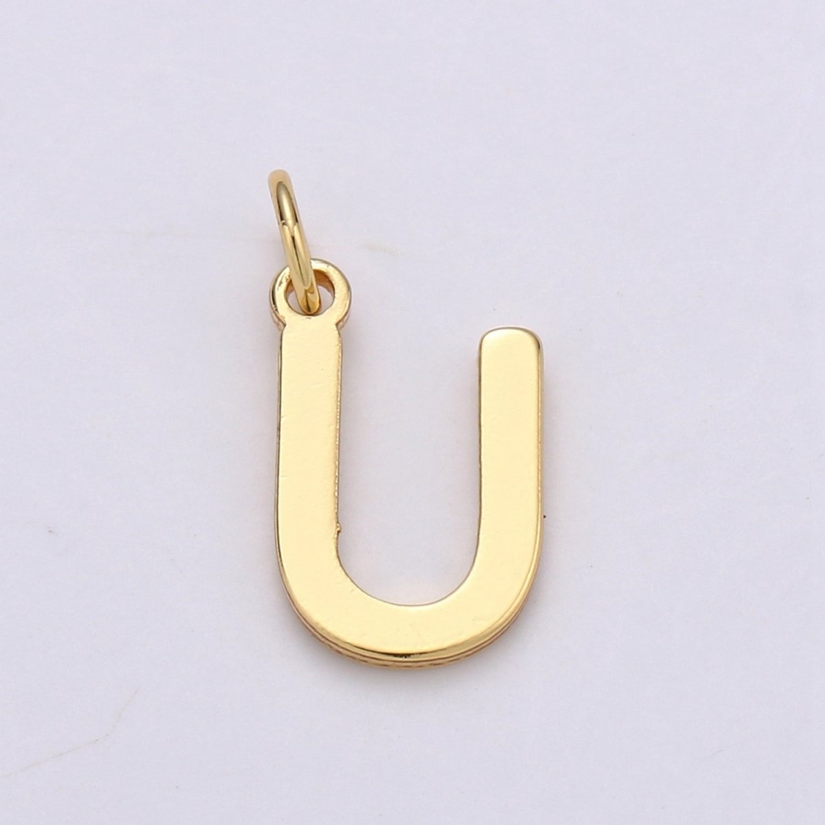 14k Gold Filled Personalized Initial Charm Initial Pendant, Letter Charm, Minimalist Alphabet Letter Charm, Monogram Charm Add On Charm A-113 to A-125 - DLUXCA