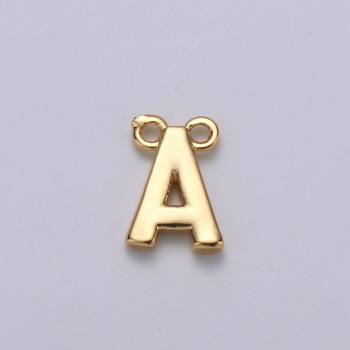 14k Gold Filled Personalized Initial Charm Initial Pendant, Letter Charm, Minimalist Alphabet Letter Charm, VOTE Charm for Bracelet Necklace A-127 to A-139 - DLUXCA