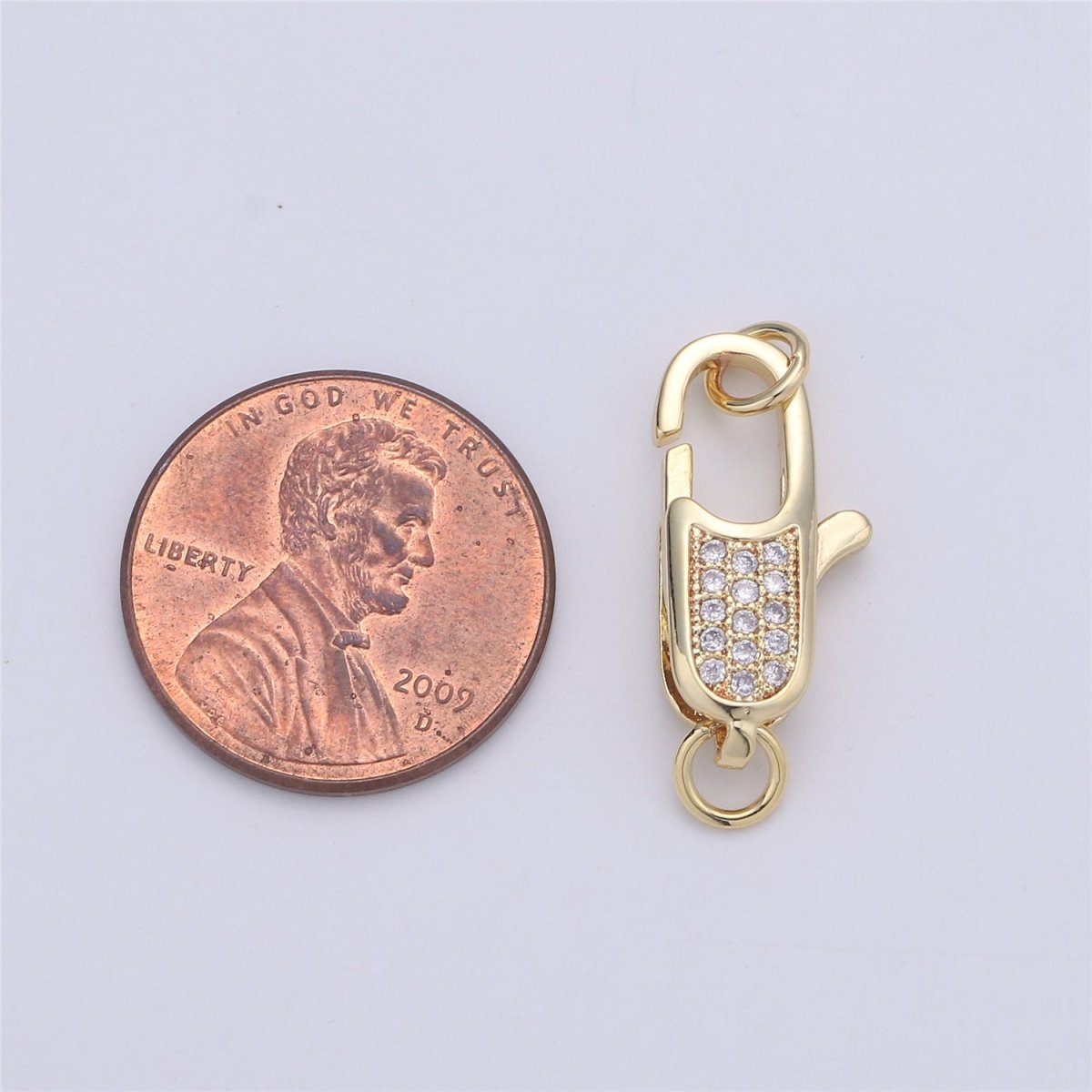 14K Gold Filled Rectangle Lobster Clasp for Necklace Bracelet Jewelry Making Supplies Chain Findings Micro Pave Clasp K-382 K-821 K-866 K-873 - DLUXCA