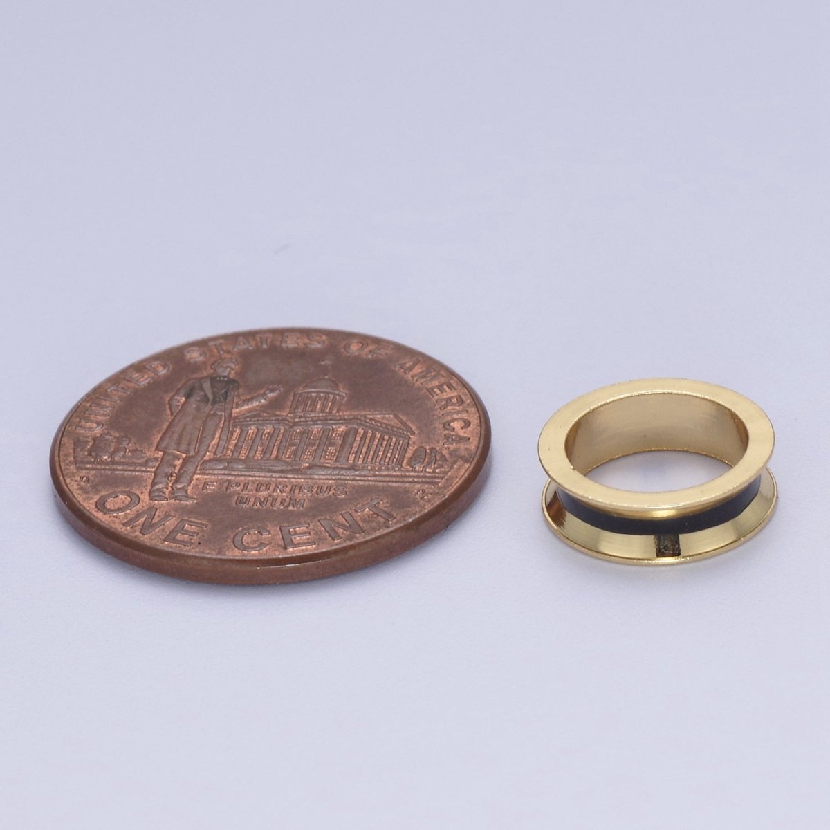 14K Gold Filled Rondelle Big Hole Spacer Beads, Large Hole Spacer Beads, Sliding Beads for Charm Necklace Bracelet B-139 B-140 B-141 - DLUXCA