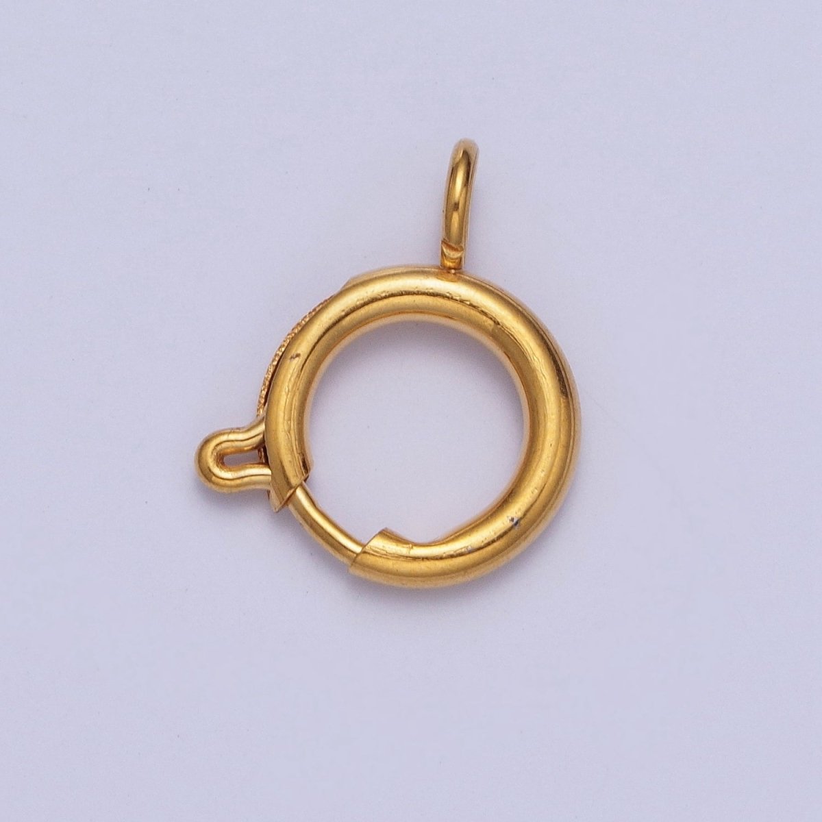 14K Gold Filled Round Spring Ring Closure Clasps For DIY Jewelry Making L-875-L882 L-912 - DLUXCA