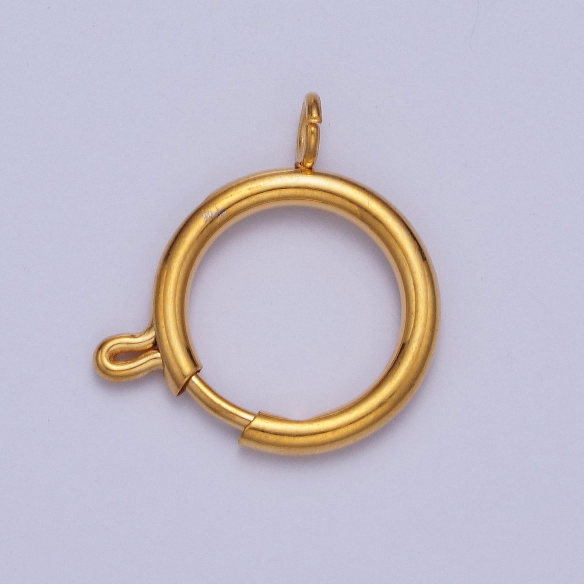 14K Gold Filled Round Spring Ring Closure Clasps For DIY Jewelry Making L-875-L882 L-912 - DLUXCA