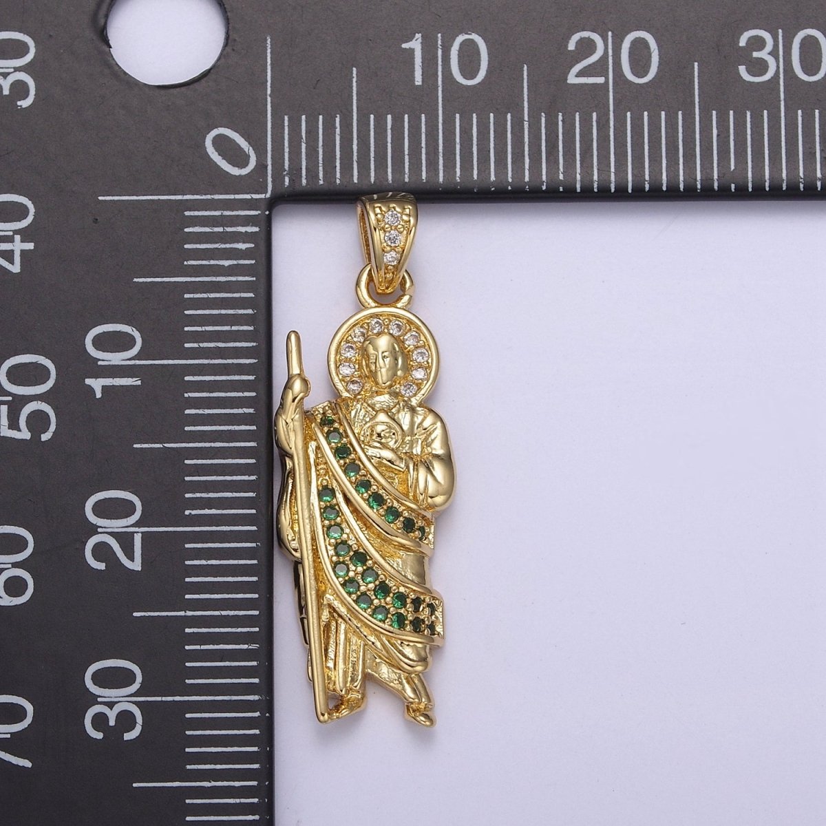 14k Gold Filled Saint Jude Necklace ~San Judas Tadeo Cadena~ Religious Saint Jude~ Grandiosa Cadena de San Judas N-552 - N-554 - DLUXCA