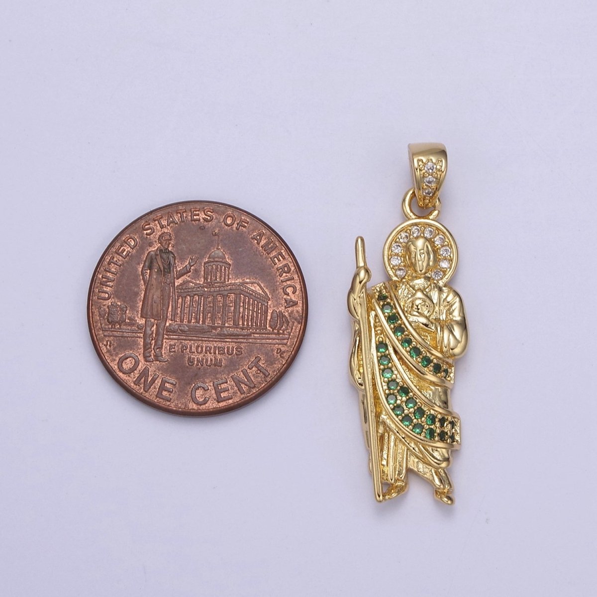 14k Gold Filled Saint Jude Necklace ~San Judas Tadeo Cadena~ Religious Saint Jude~ Grandiosa Cadena de San Judas N-552 - N-554 - DLUXCA