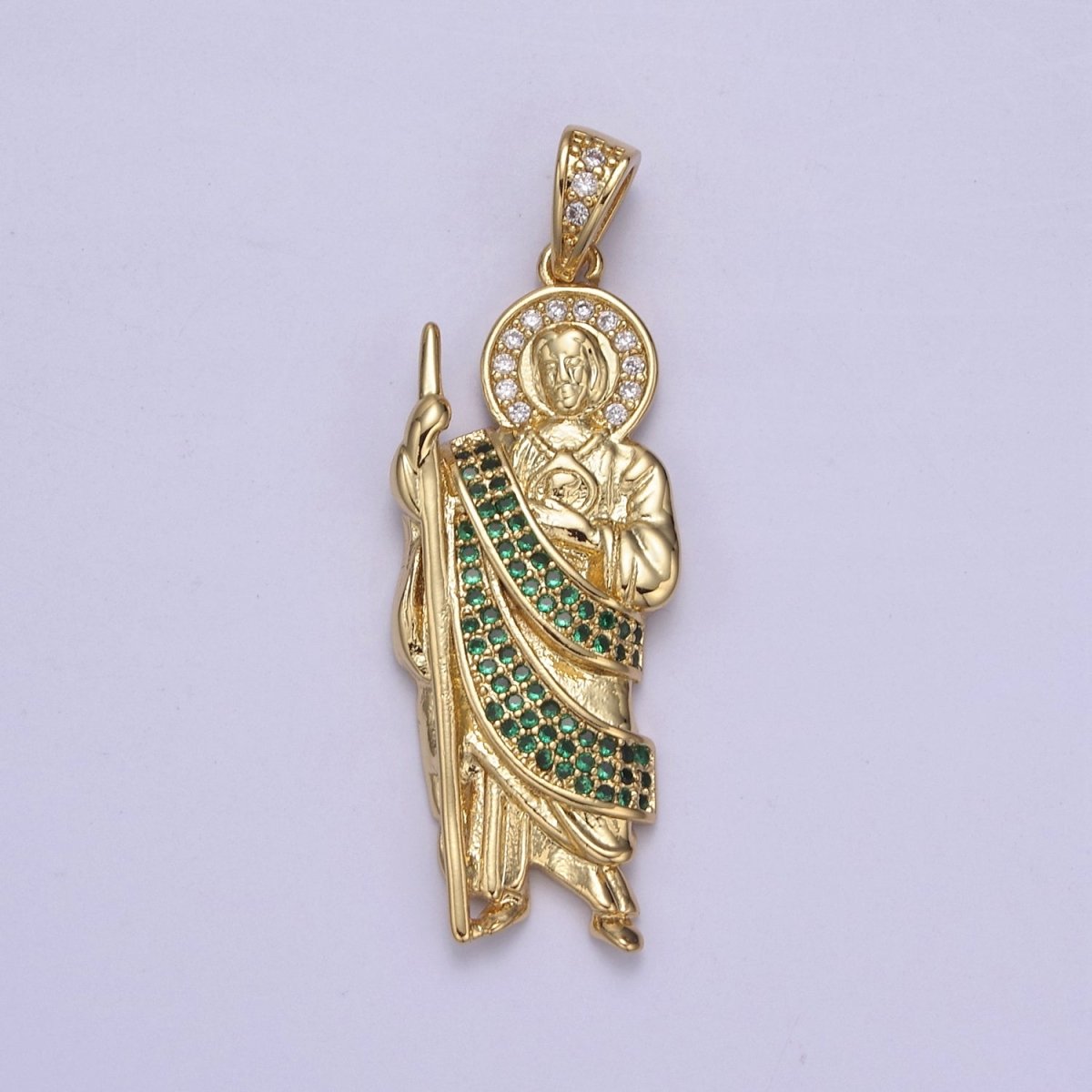 14k Gold Filled Saint Jude Necklace ~San Judas Tadeo Cadena~ Religious Saint Jude~ Grandiosa Cadena de San Judas N-552 - N-554 - DLUXCA