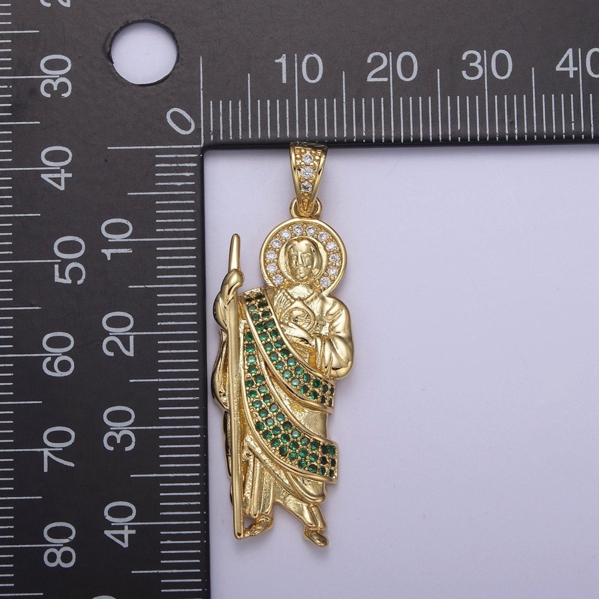 14k Gold Filled Saint Jude Necklace ~San Judas Tadeo Cadena~ Religious Saint Jude~ Grandiosa Cadena de San Judas N-552 - N-554 - DLUXCA