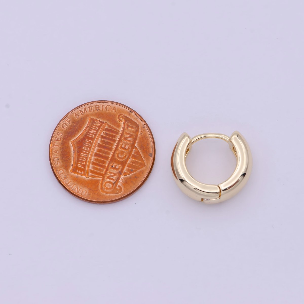 14K Gold Filled Small Lever Back Hoop Earrings Hypoallergenic Jewelry T-279 T-262 T-263 T-264 - DLUXCA