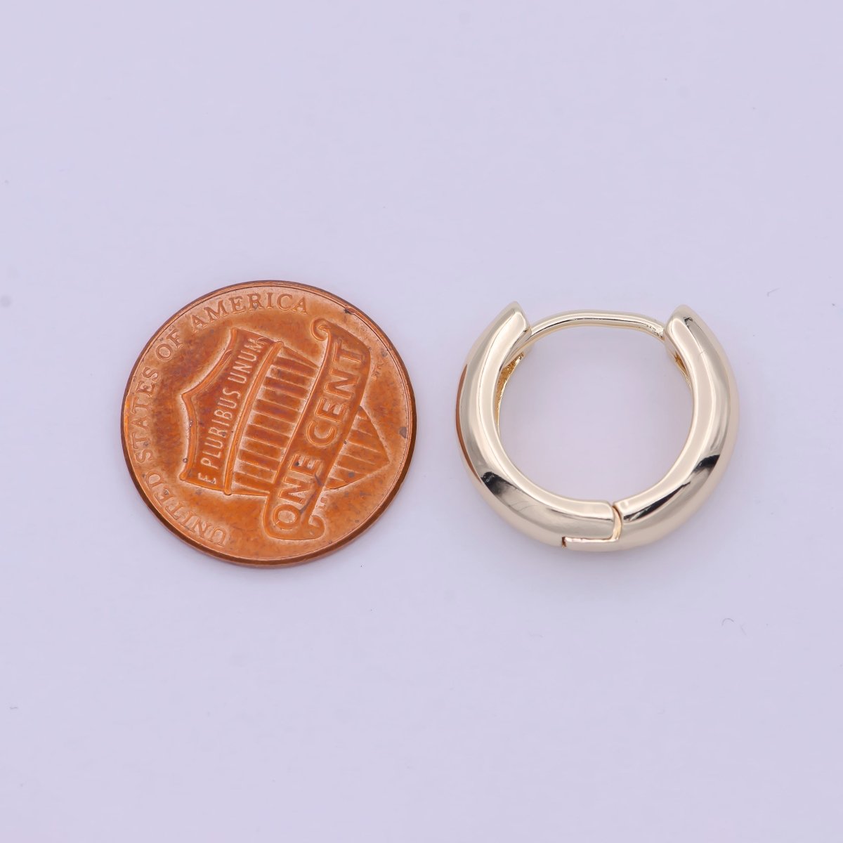 14K Gold Filled Small Lever Back Hoop Earrings Hypoallergenic Jewelry T-279 T-262 T-263 T-264 - DLUXCA