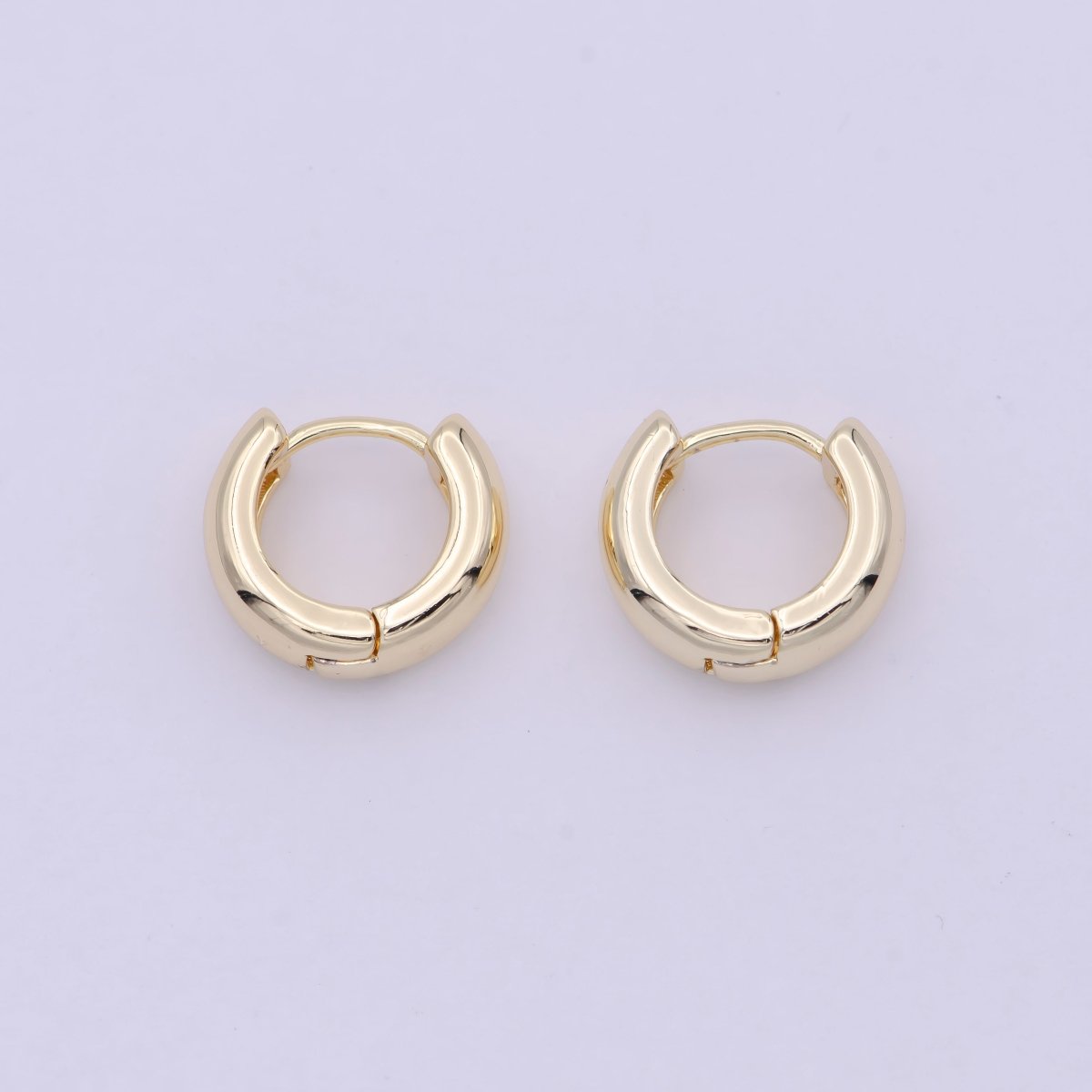 14K Gold Filled Small Lever Back Hoop Earrings Hypoallergenic Jewelry T-279 T-262 T-263 T-264 - DLUXCA
