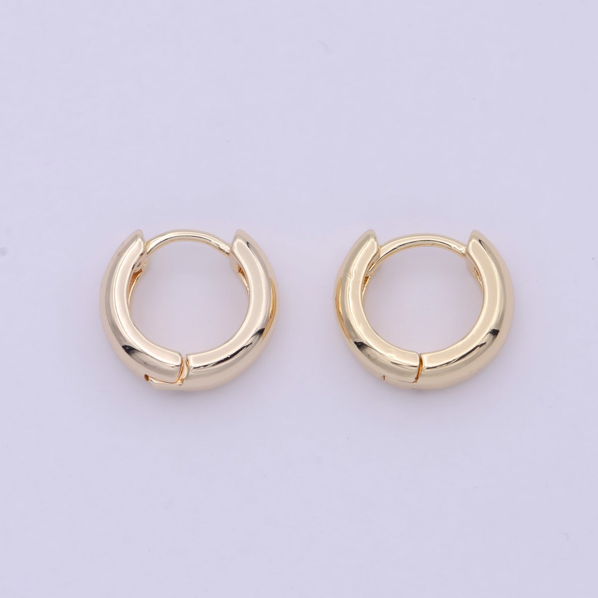 14K Gold Filled Small Lever Back Hoop Earrings Hypoallergenic Jewelry T-279 T-262 T-263 T-264 - DLUXCA