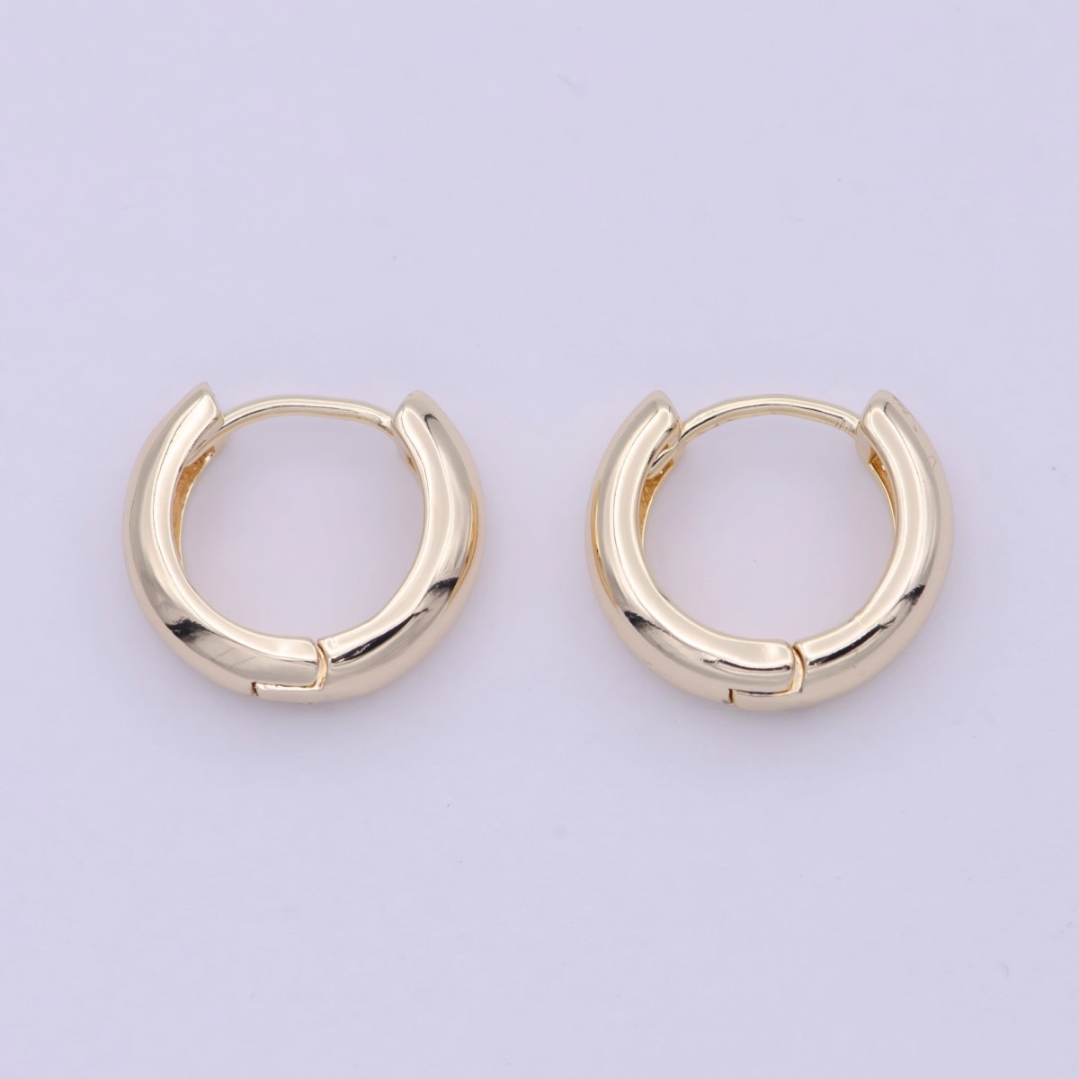 14K Gold Filled Small Lever Back Hoop Earrings Hypoallergenic Jewelry T-279 T-262 T-263 T-264 - DLUXCA