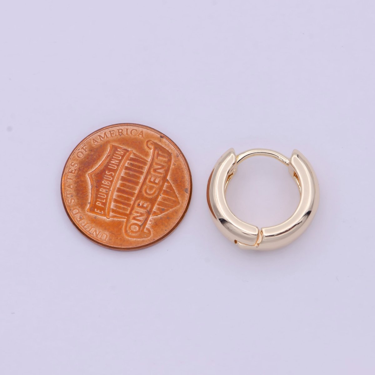 14K Gold Filled Small Lever Back Hoop Earrings Hypoallergenic Jewelry T-279 T-262 T-263 T-264 - DLUXCA