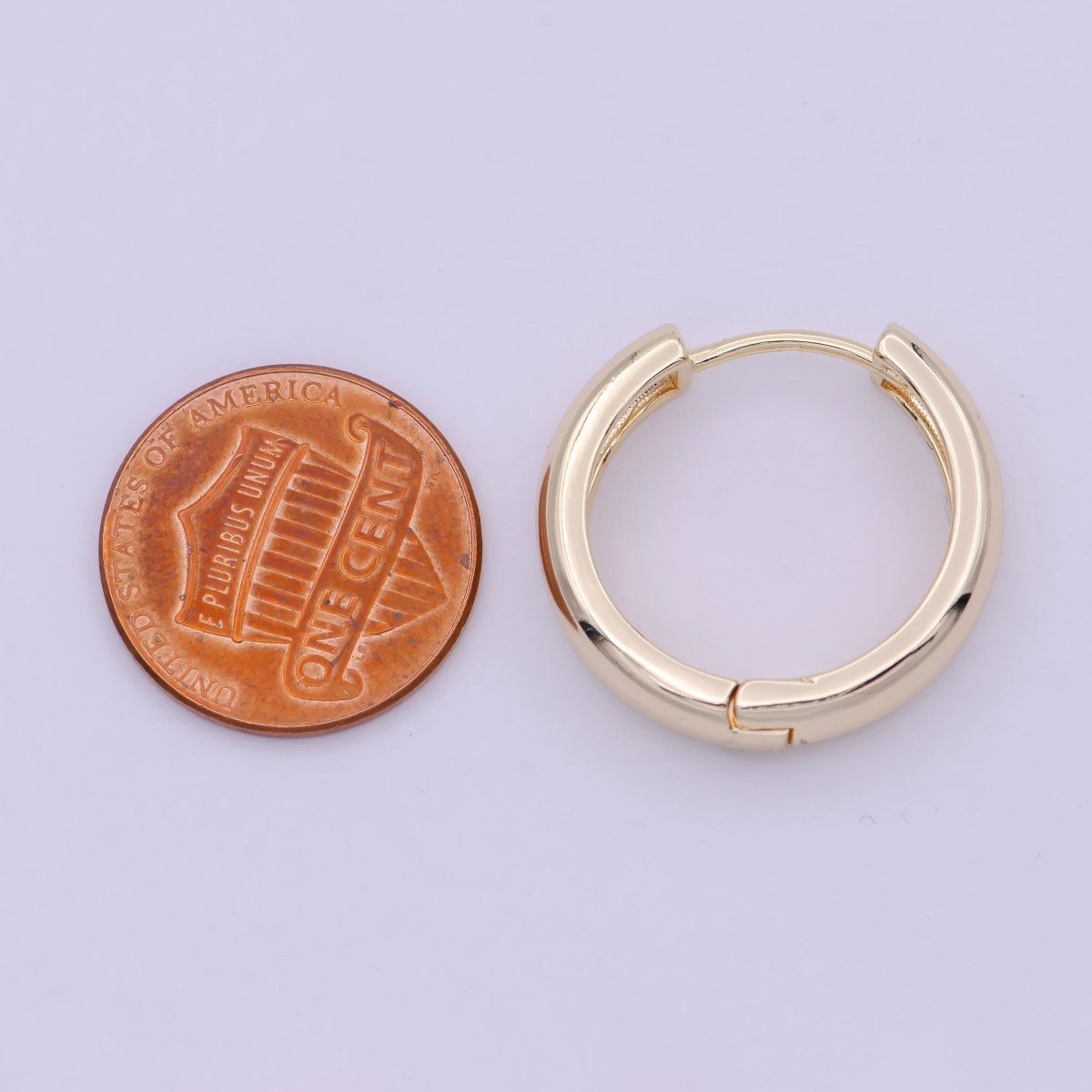 14K Gold Filled Small Lever Back Hoop Earrings Hypoallergenic Jewelry T-279 T-262 T-263 T-264 - DLUXCA