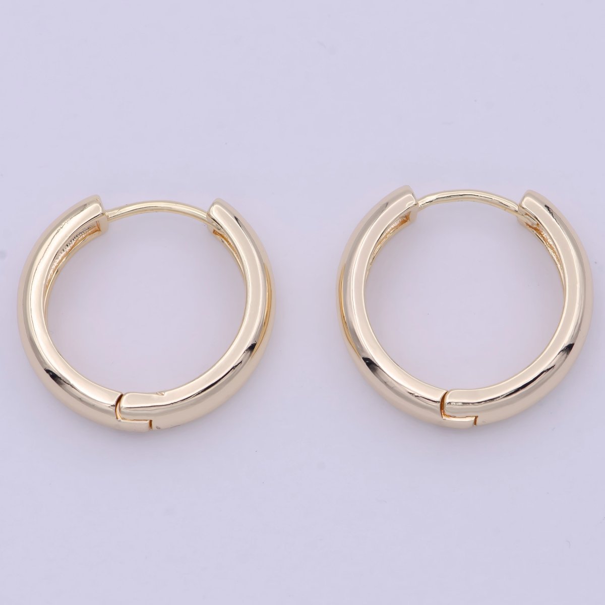 14K Gold Filled Small Lever Back Hoop Earrings Hypoallergenic Jewelry T-279 T-262 T-263 T-264 - DLUXCA