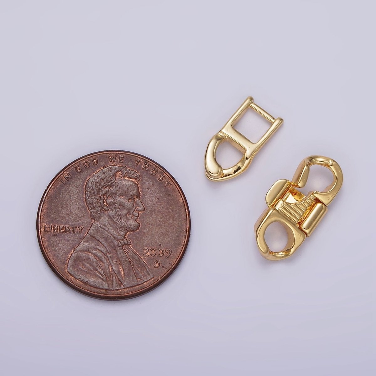 14K Gold Filled Snap Lock Minimalist Jewelry Closure Findings Supply Set | Z593 Z594 - DLUXCA