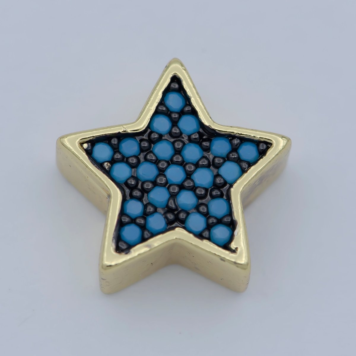 14k Gold Filled Star Beads, Star Spacer Beads, Gold Bracelet Charms Rose Gold Silver Love Jewelry Supplies Component findings 10MM B-558 to B-563 - DLUXCA