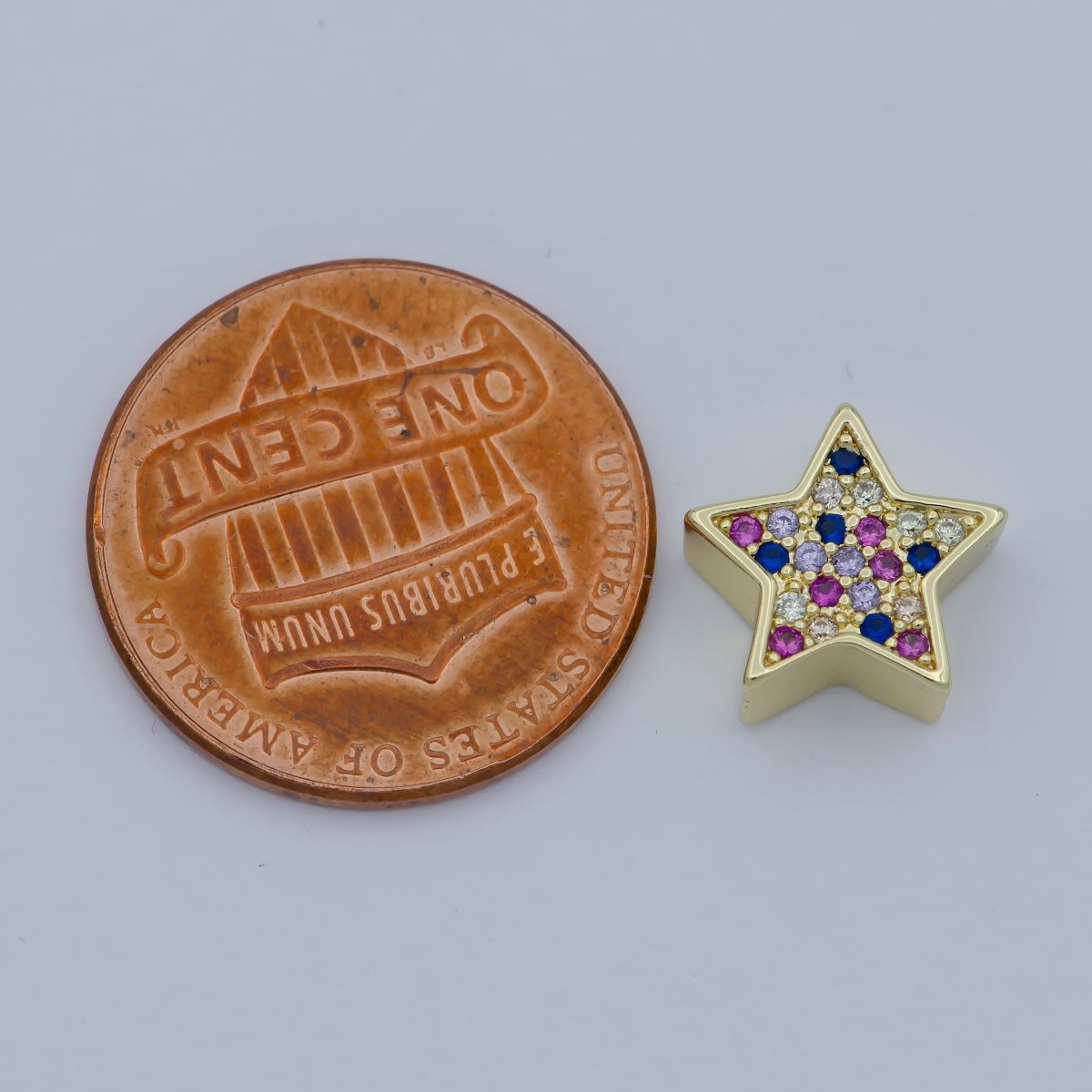 14k Gold Filled Star Beads, Star Spacer Beads, Gold Bracelet Charms Rose Gold Silver Love Jewelry Supplies Component findings 10MM B-558 to B-563 - DLUXCA