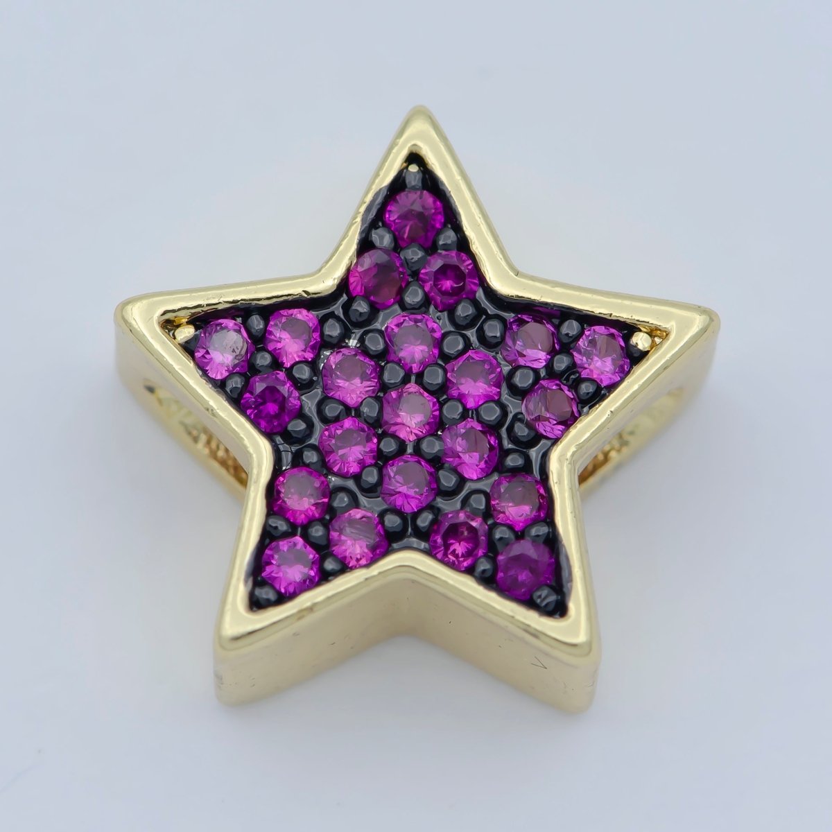 14k Gold Filled Star Beads, Star Spacer Beads, Gold Bracelet Charms Rose Gold Silver Love Jewelry Supplies Component findings 10MM B-558 to B-563 - DLUXCA