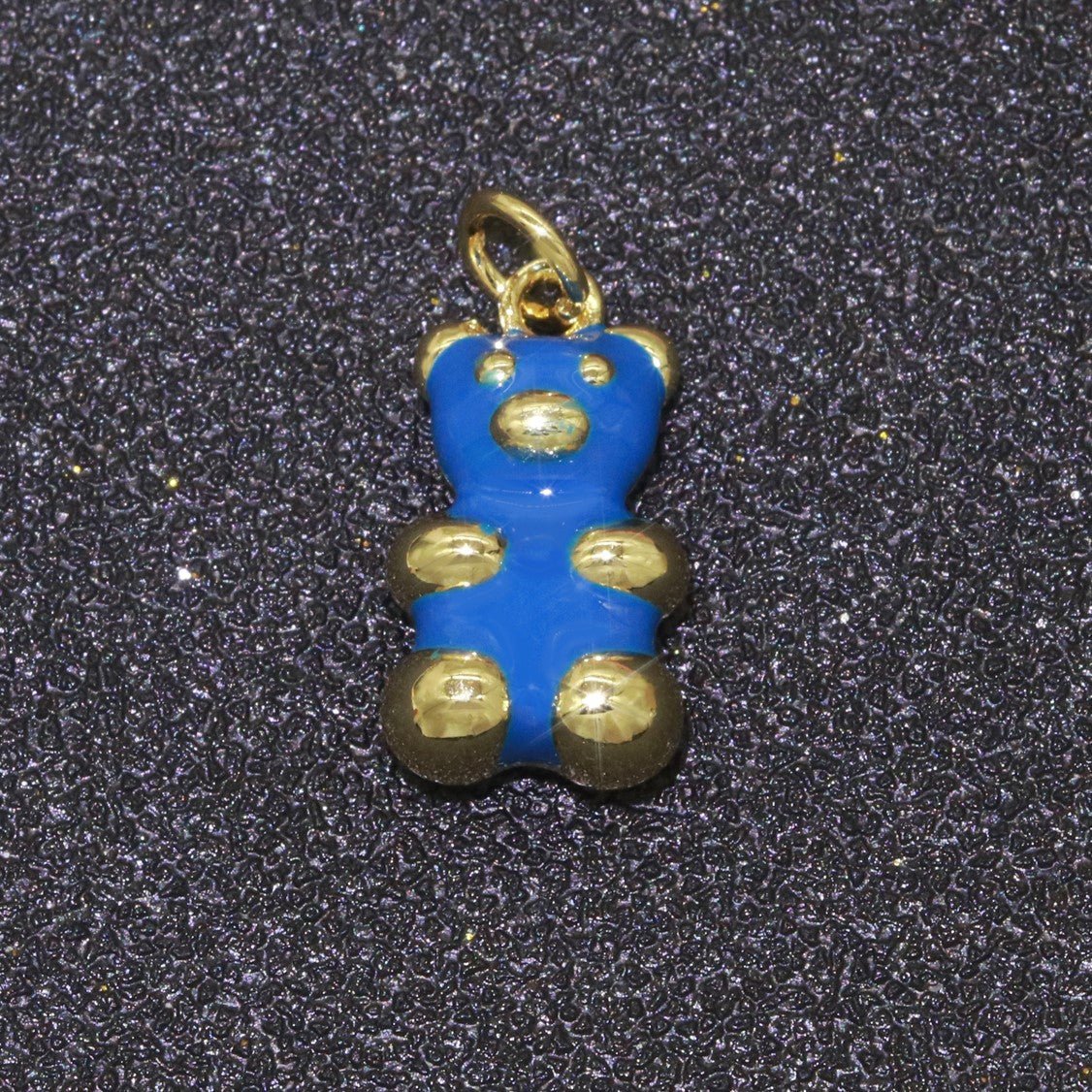 14k Gold Filled Tedy Bear Charm Enamel Animal Pendant for Necklace Earring Bracelet Supply M-530 - M-538 - DLUXCA