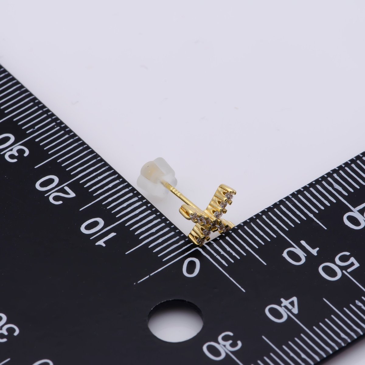 14K Gold Filled tiny XO stud earrings, Tiny stud, Cartilage stud, XO studs, Helix stud, XO earrings, hugs and kisses earrings , x studs AE-801 - DLUXCA