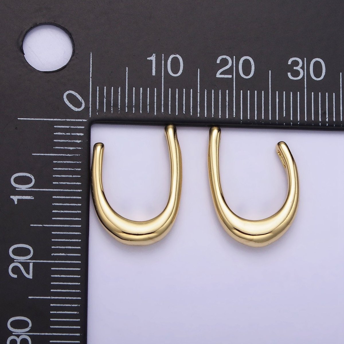 14K Gold Filled U Shaped Connector Minimalist Findings | Z713 - DLUXCA