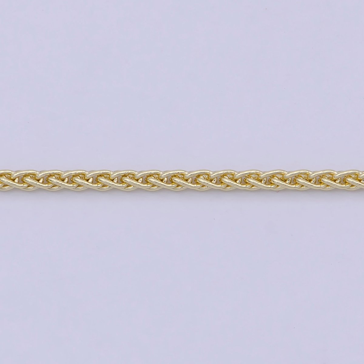 14K Gold Filled Wheat Chain Foxtail Chain Necklace, Man Ladies Gold Chain, Trending Gold Chain Necklace | WA-755 Clearance Pricing - DLUXCA